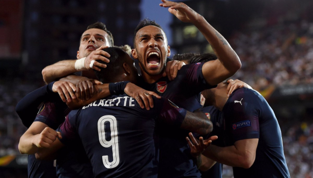 أوباميونغ يقود أرسنال إلى نهائي "يوروبا ليغ"