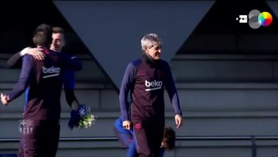Photo of فيديو وصور: مدرب برشلونة الجديد يقود حصته التدريبية الأولى